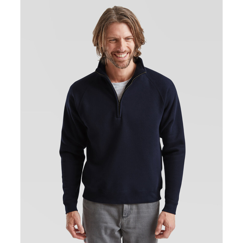 Premium 70/30 zip-neck sweatshirt Thumbnail