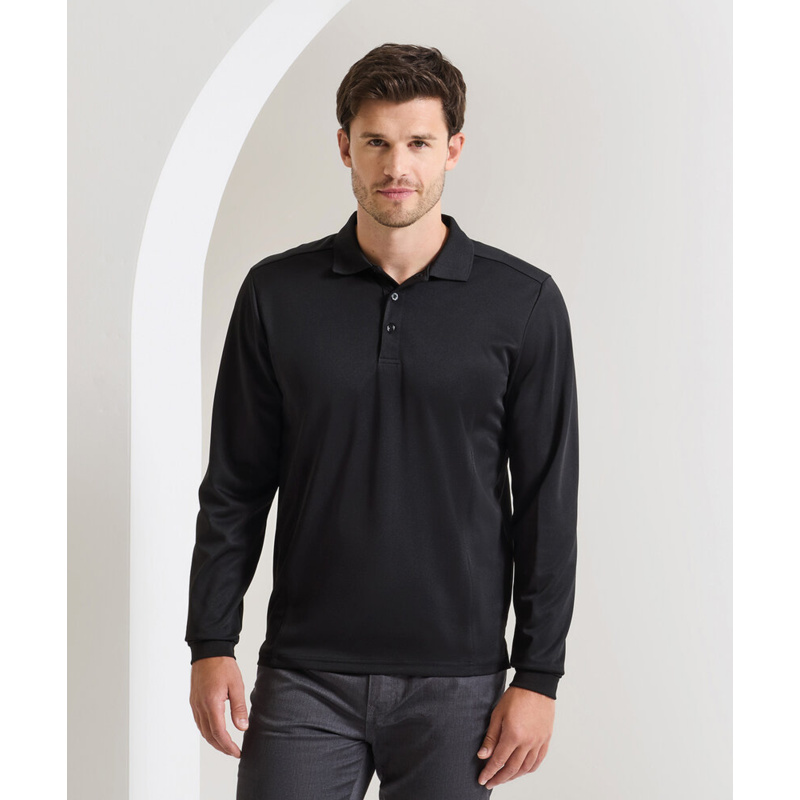 Long sleeve Coolchecker® piqué polo Thumbnail