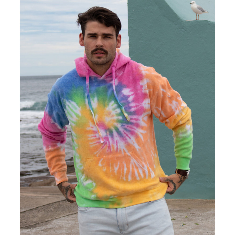 Rainbow tie-dye hoodie Thumbnail