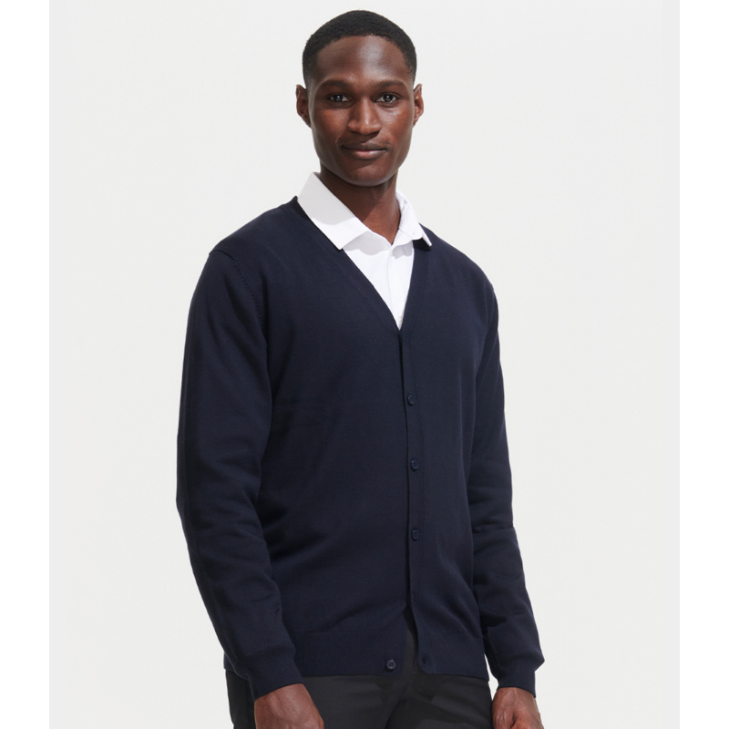 SOL'S Golden Cotton Acrylic V Neck Cardigan Thumbnail