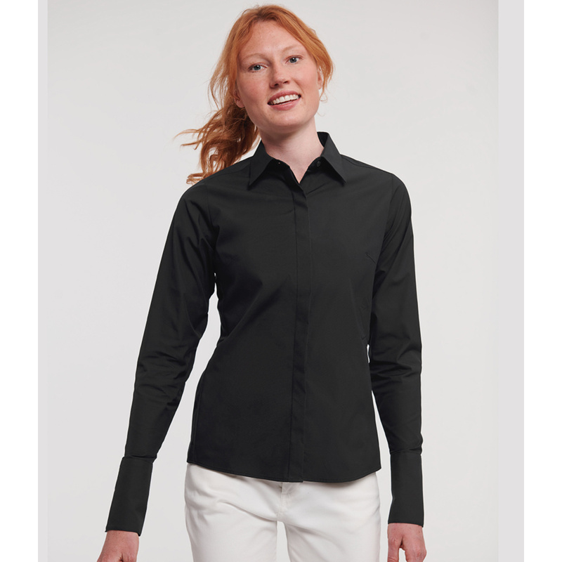 Russell Athletic Collection Ladies Ultimate Stretch Shirt Thumbnail