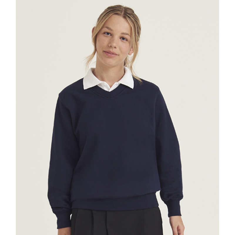 AWDis Academy Senior V Neck Sweatshirt Thumbnail