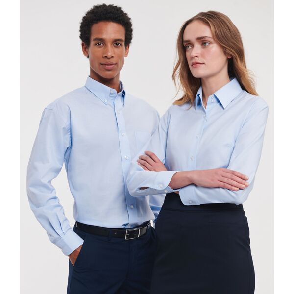 Russell Athletic Collection Long Sleeve Easy Care Oxford Shirt Thumbnail