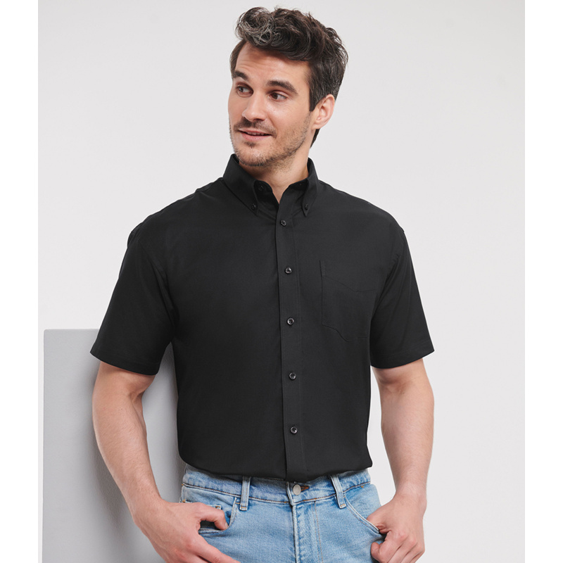Russell Athletic Collection Short Sleeve Easy Care Oxford Shirt Thumbnail