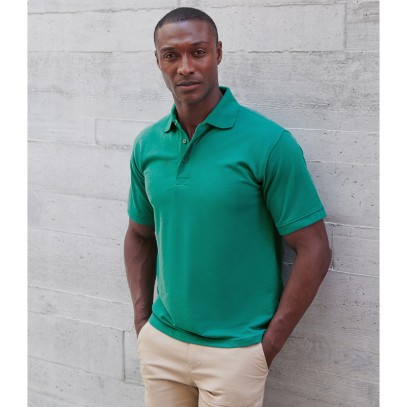 Henbury Heavy Poly/Cotton Piqué Polo Shirt Thumbnail