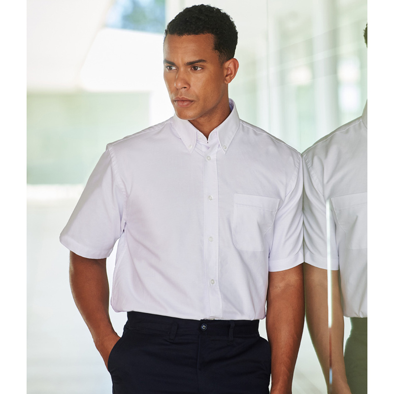Henbury Short Sleeve Classic Oxford Shirt Thumbnail
