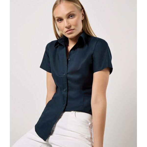 Kustom Kit Ladies Short Sleeve Tailored Workwear Oxford Shirt Thumbnail