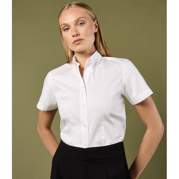 Kustom Kit Ladies Premium Short Sleeve Tailored Oxford Shirt Thumbnail