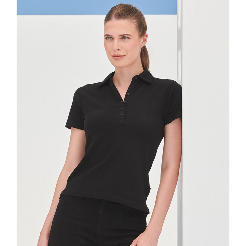SF Clothing Ladies Stretch Piqué Polo Shirt Thumbnail