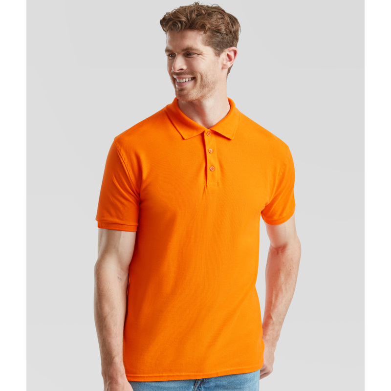 Fruit of the Loom Premium Cotton Piqué Polo Shirt Thumbnail