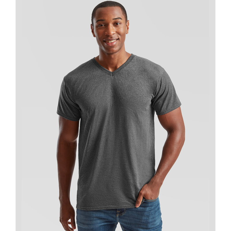 Fruit of the Loom V Neck Value T-Shirt Thumbnail