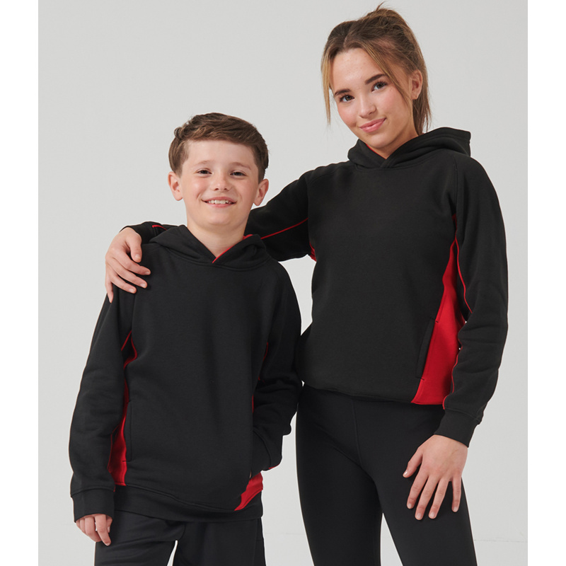Finden + Hales Kids Contrast Hooded Sweatshirt Thumbnail