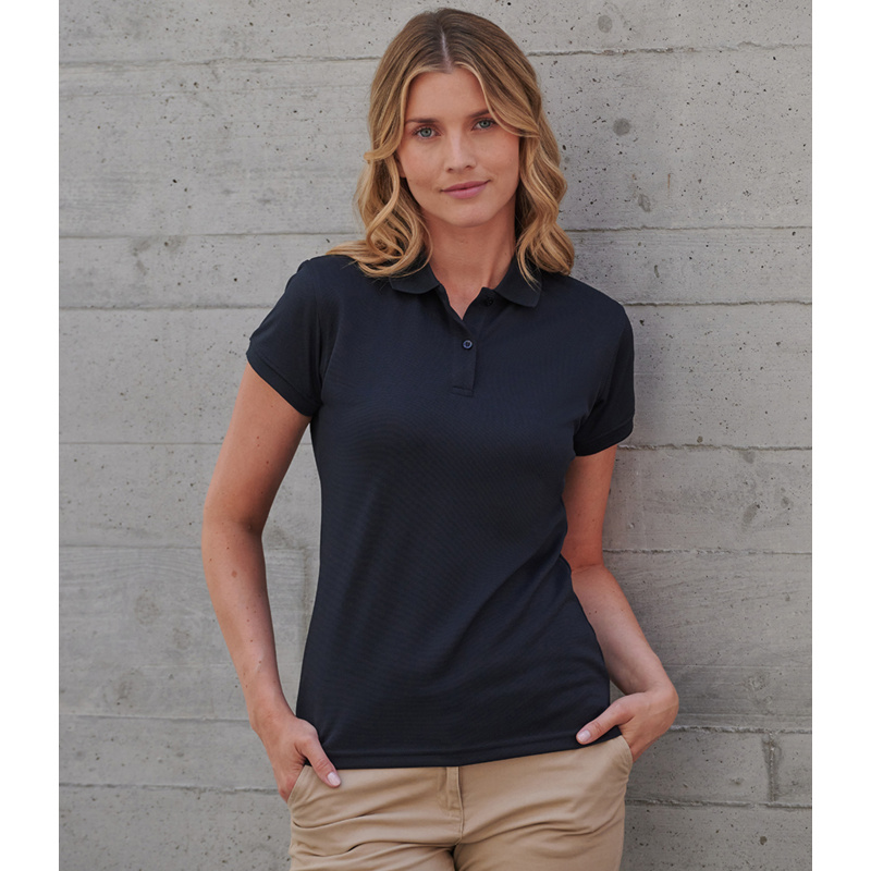 Henbury Ladies Coolplus® Wicking Piqué Polo Shirt Thumbnail