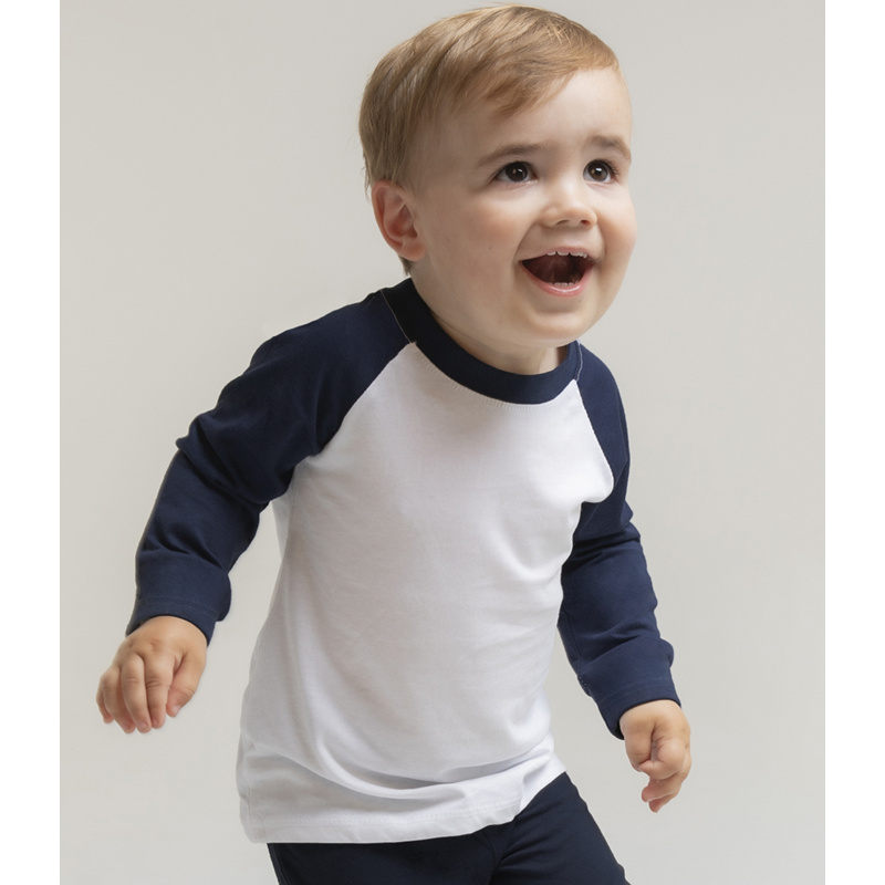 Larkwood Baby/Toddler Long Sleeve Baseball T-Shirt Thumbnail