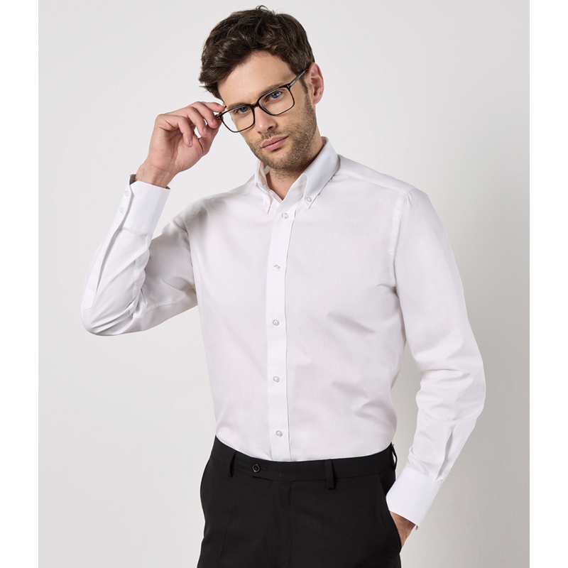 Kustom Kit Long Sleeve Tailored City Business Shirt Thumbnail