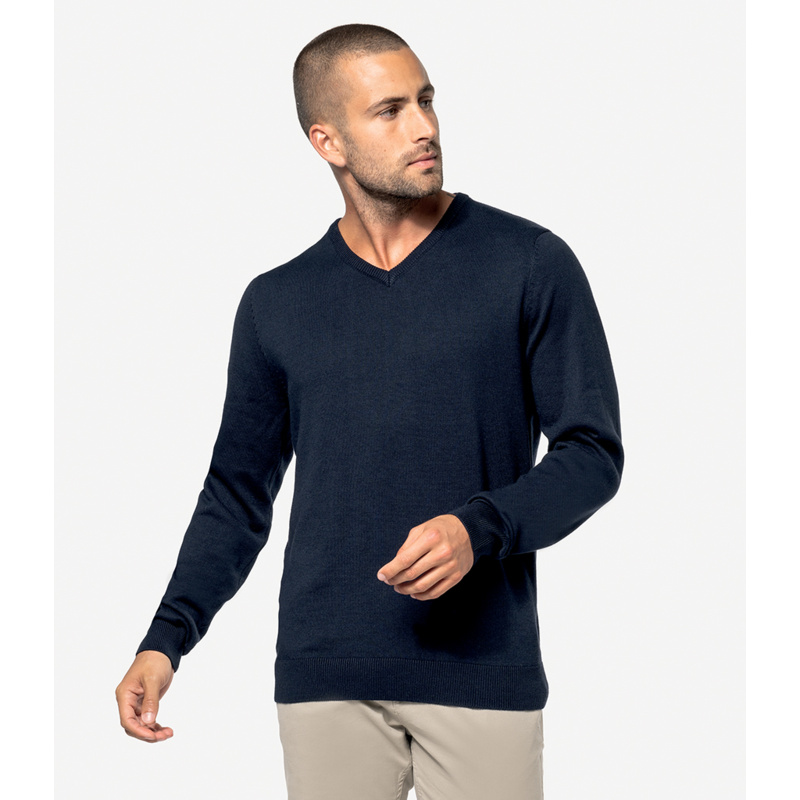 Kariban Cotton Acrylic V Neck Sweater Thumbnail