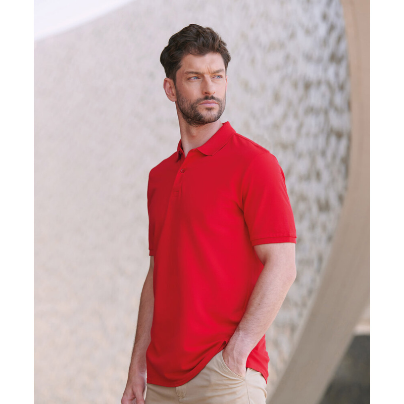 Micro-fine piqué polo shirt Thumbnail