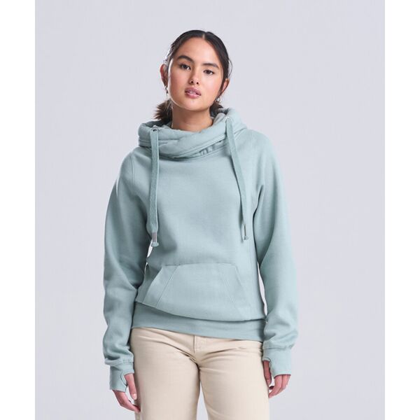 Cross neck hoodie Thumbnail