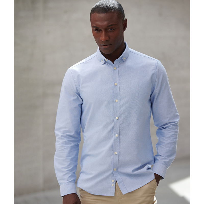 Henbury Modern Long Sleeve Regular Fit Oxford Shirt Thumbnail