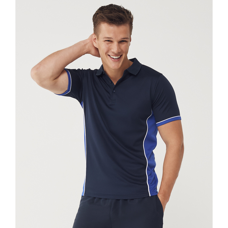 Finden + Hales Contrast Panel Polo Shirt Thumbnail