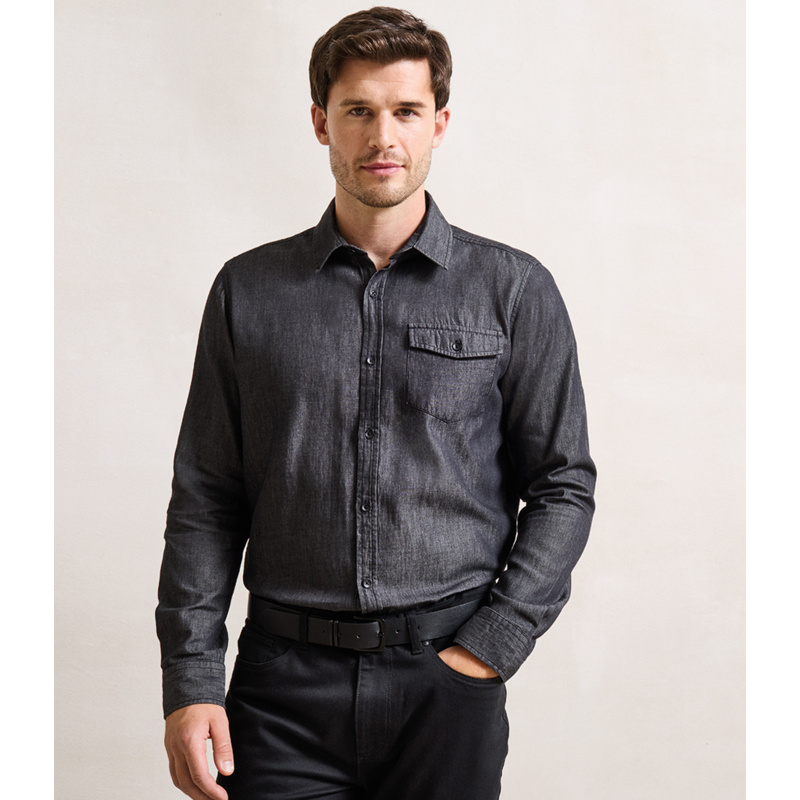 Premier Jeans Stitch Denim Shirt Thumbnail