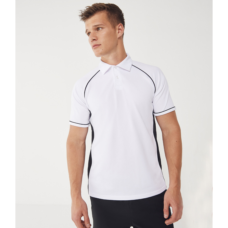 Finden + Hales Performance Piped Polo Shirt Thumbnail