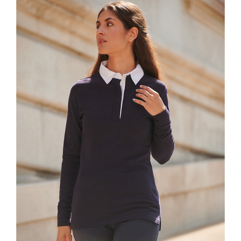 Front Row Ladies Classic Rugby Shirt Thumbnail