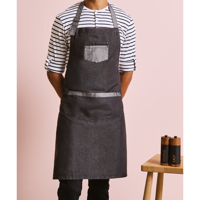 Domain contrast denim bib apron Thumbnail
