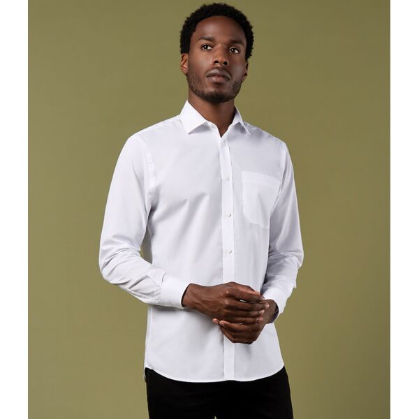 Kustom Kit Long Sleeve Tailored Poplin Shirt Thumbnail