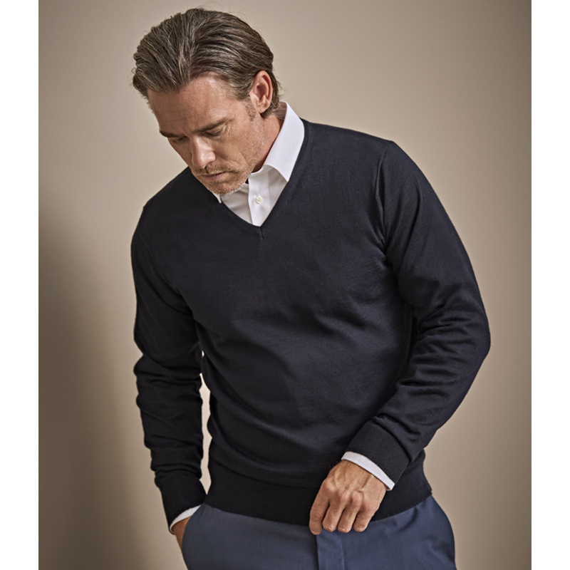 Tee Jays Merino Blend V Neck Sweater Thumbnail
