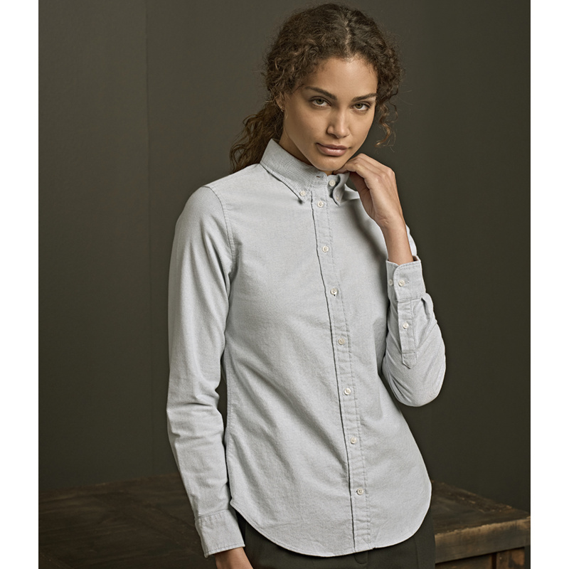 Tee Jays Ladies Perfect Long Sleeve Oxford Shirt Thumbnail