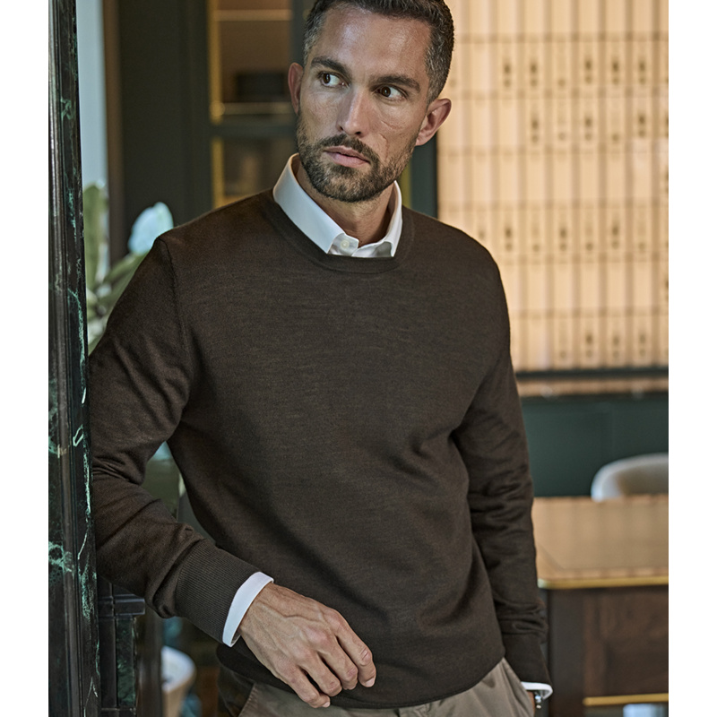 Tee Jays Merino Blend Crew Neck Sweater Thumbnail