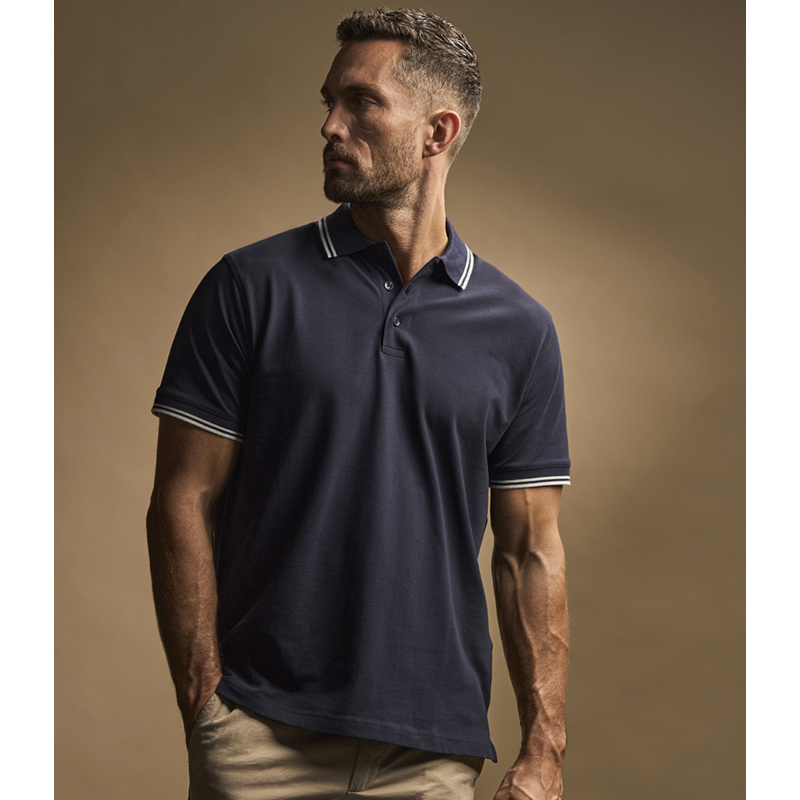 Tee Jays Luxury Stretch Tipped Polo Shirt Thumbnail