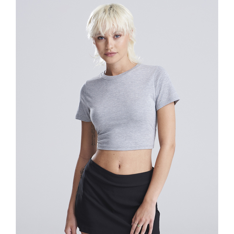 AWDis Ladies Tri-Blend Cropped T-Shirt Thumbnail