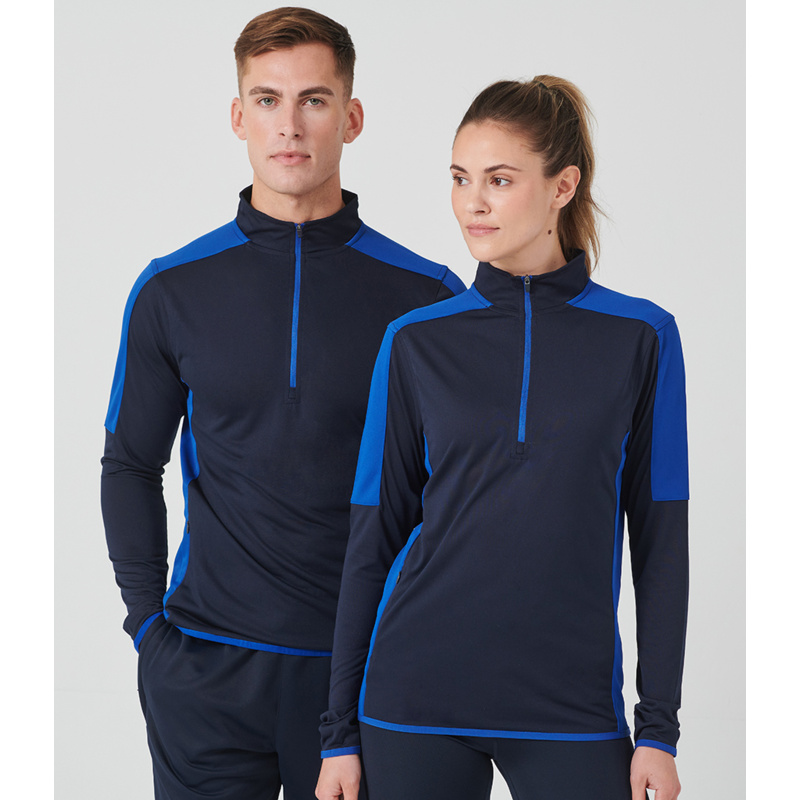 Finden + Hales Contrast Zip Neck Midlayer Top Thumbnail