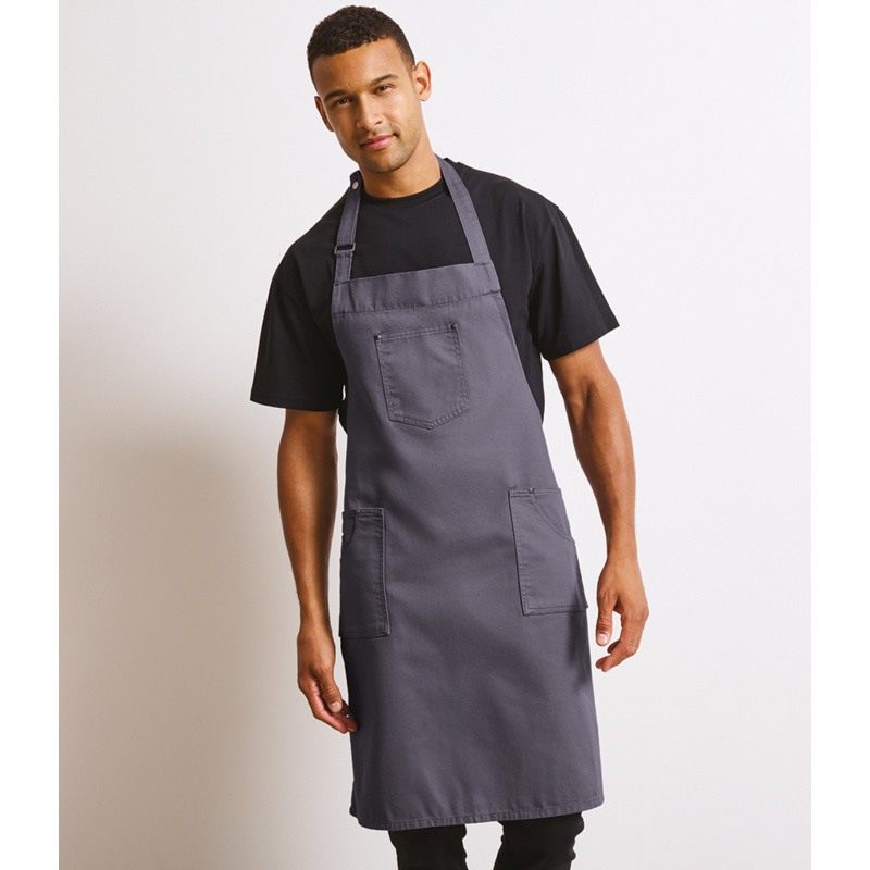 Premier Cotton Chino Bib Apron Thumbnail