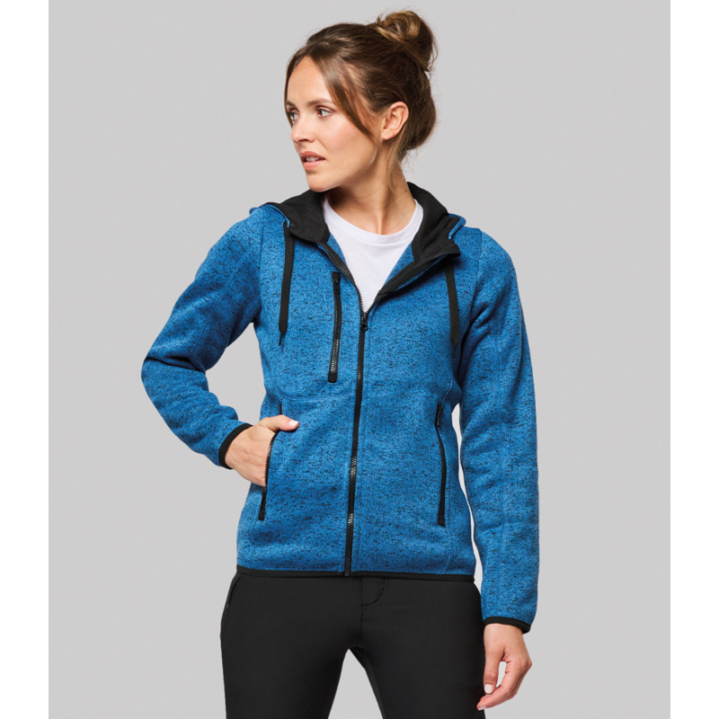 Proact Ladies Heather Hooded Jacket Thumbnail