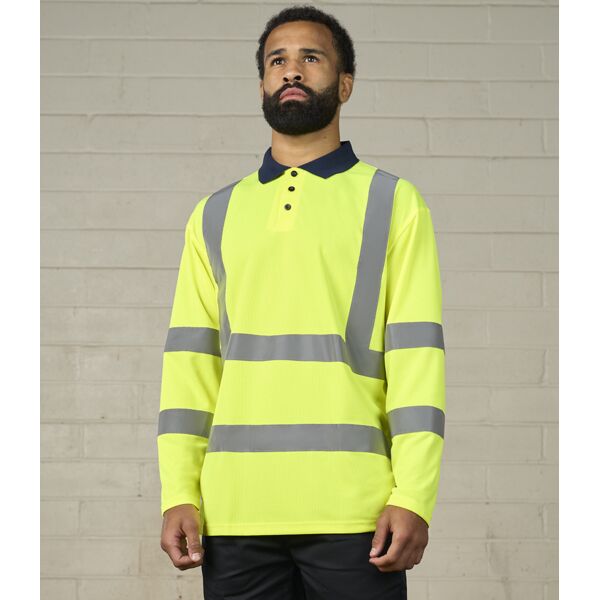 Pro RTX High Visibility Long Sleeve Polo Shirt Thumbnail