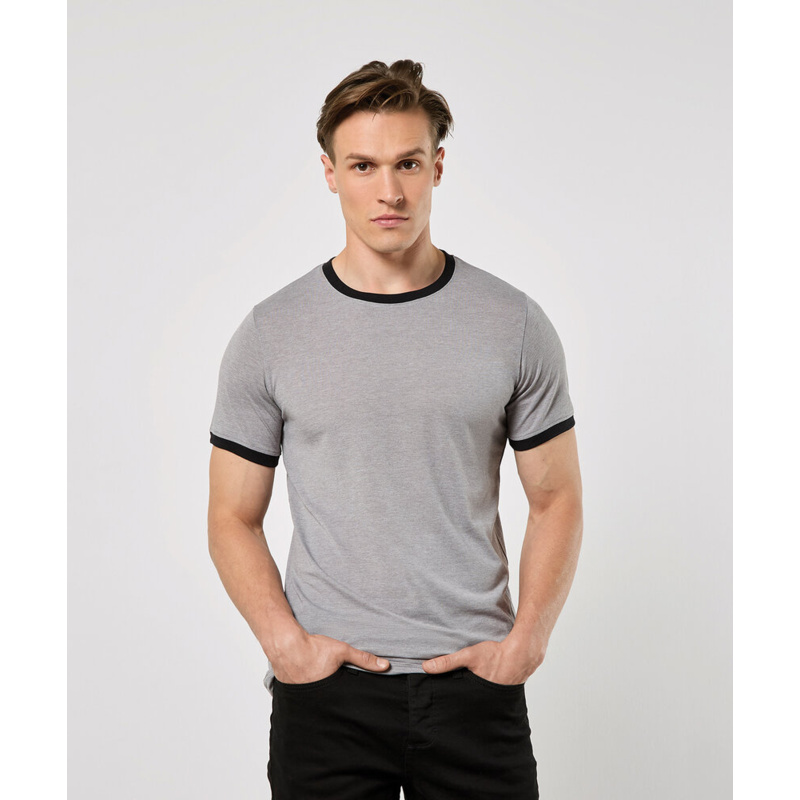 Fashion fit ringer tee Thumbnail