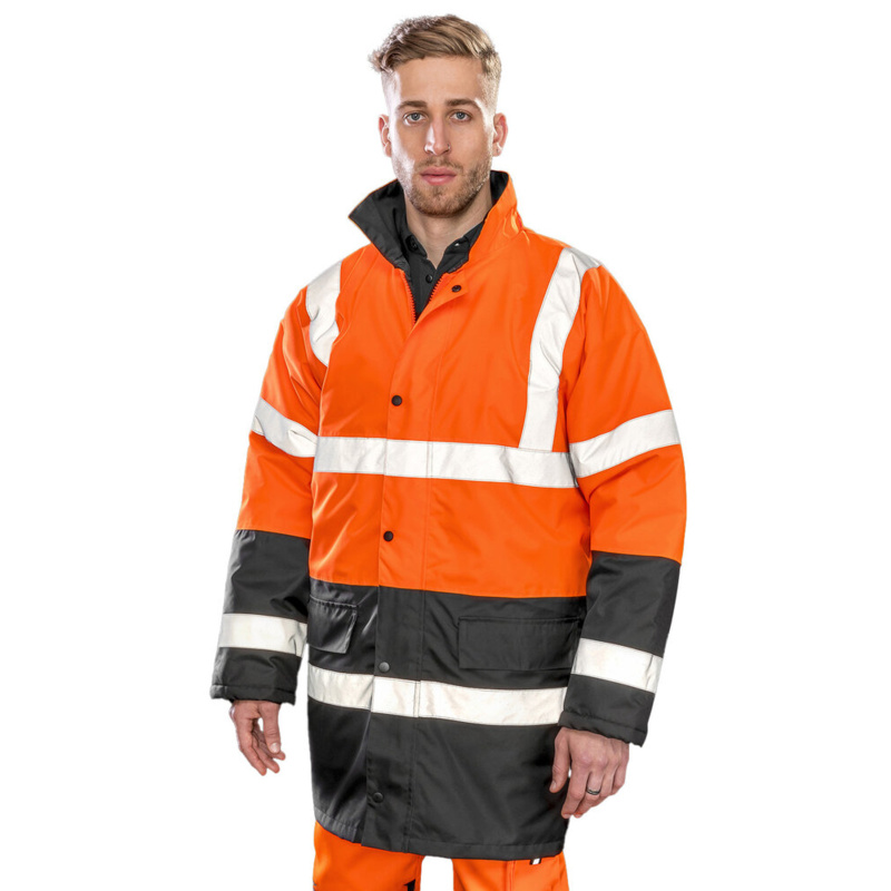 Motorway two-tone safety coat Thumbnail