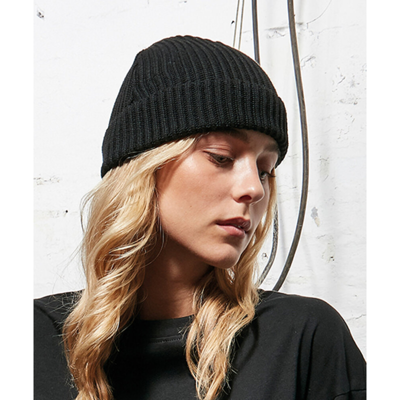Recycled yarn fisherman beanie Thumbnail