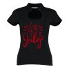 Women's corporate top keyhole neck (regular fit) Thumbnail