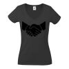 Fruit of the Loom Lady Fit Value V Neck T-Shirt Thumbnail