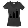 Fruit of the Loom Lady Fit Value V Neck T-Shirt Thumbnail