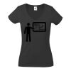 Fruit of the Loom Lady Fit Value V Neck T-Shirt Thumbnail