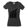 Fruit of the Loom Lady Fit Value V Neck T-Shirt Thumbnail