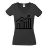 Fruit of the Loom Lady Fit Value V Neck T-Shirt Thumbnail