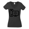 Fruit of the Loom Lady Fit Value V Neck T-Shirt Thumbnail