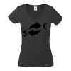 Fruit of the Loom Lady Fit Value V Neck T-Shirt Thumbnail