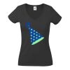Fruit of the Loom Lady Fit Value V Neck T-Shirt Thumbnail